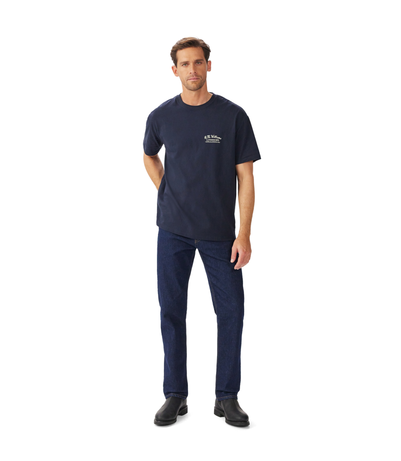 RM Williams Longhorn T-Shirt Navy-2